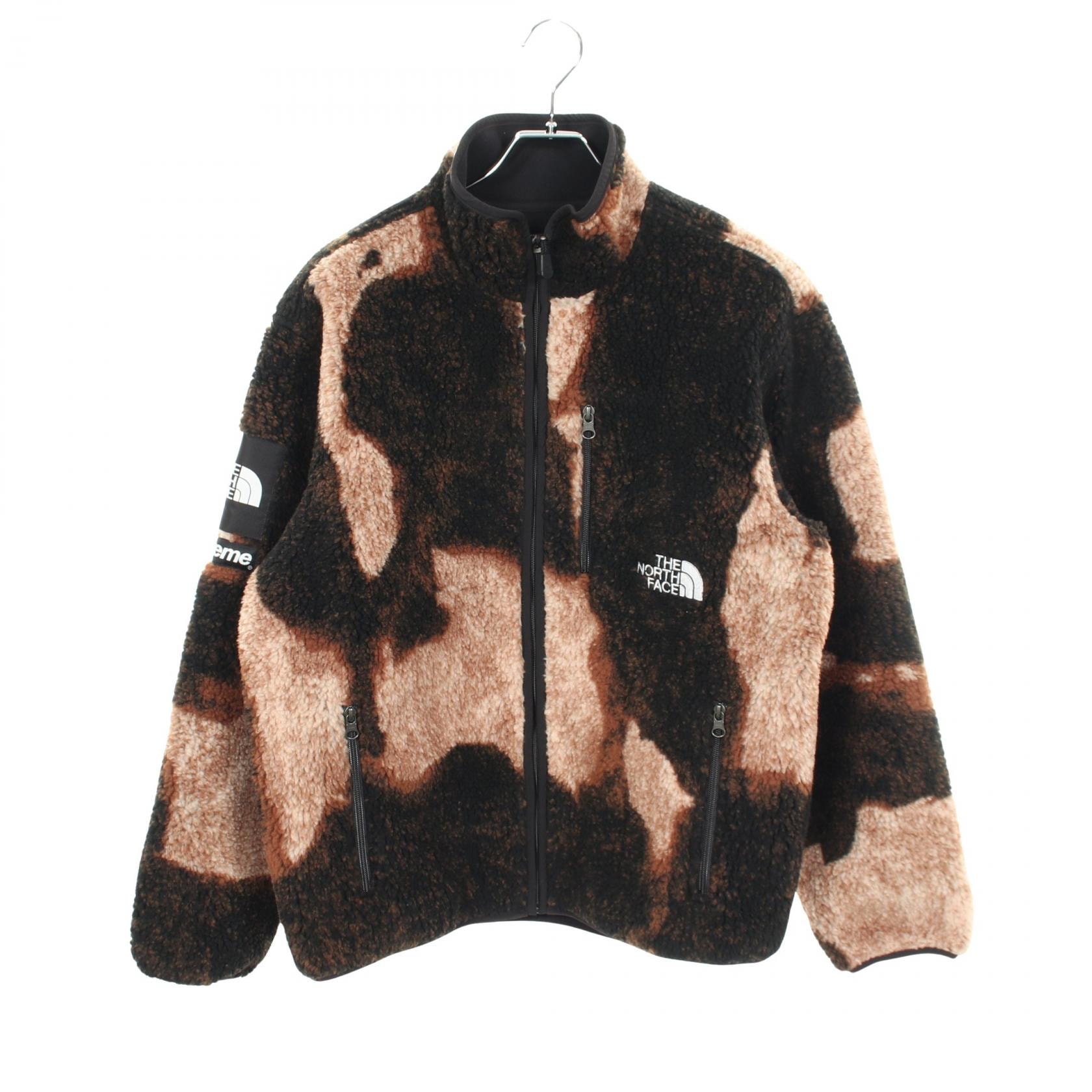 シュプリーム Supreme Supreme × THE NORTH FACE ブリーチドデニムプリント フリース 衣料品 アウター ポリエステル メンズ ブラウン系 / ブラック系 NF0A7WOB 【中古】
