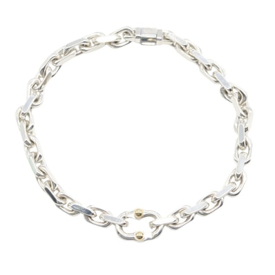ティファニー TIFFANY&CO 1837メイカーズ ブレスレット ブレスレット アクセサリー シルバー925 メンズ レディース シルバー系 【中古】