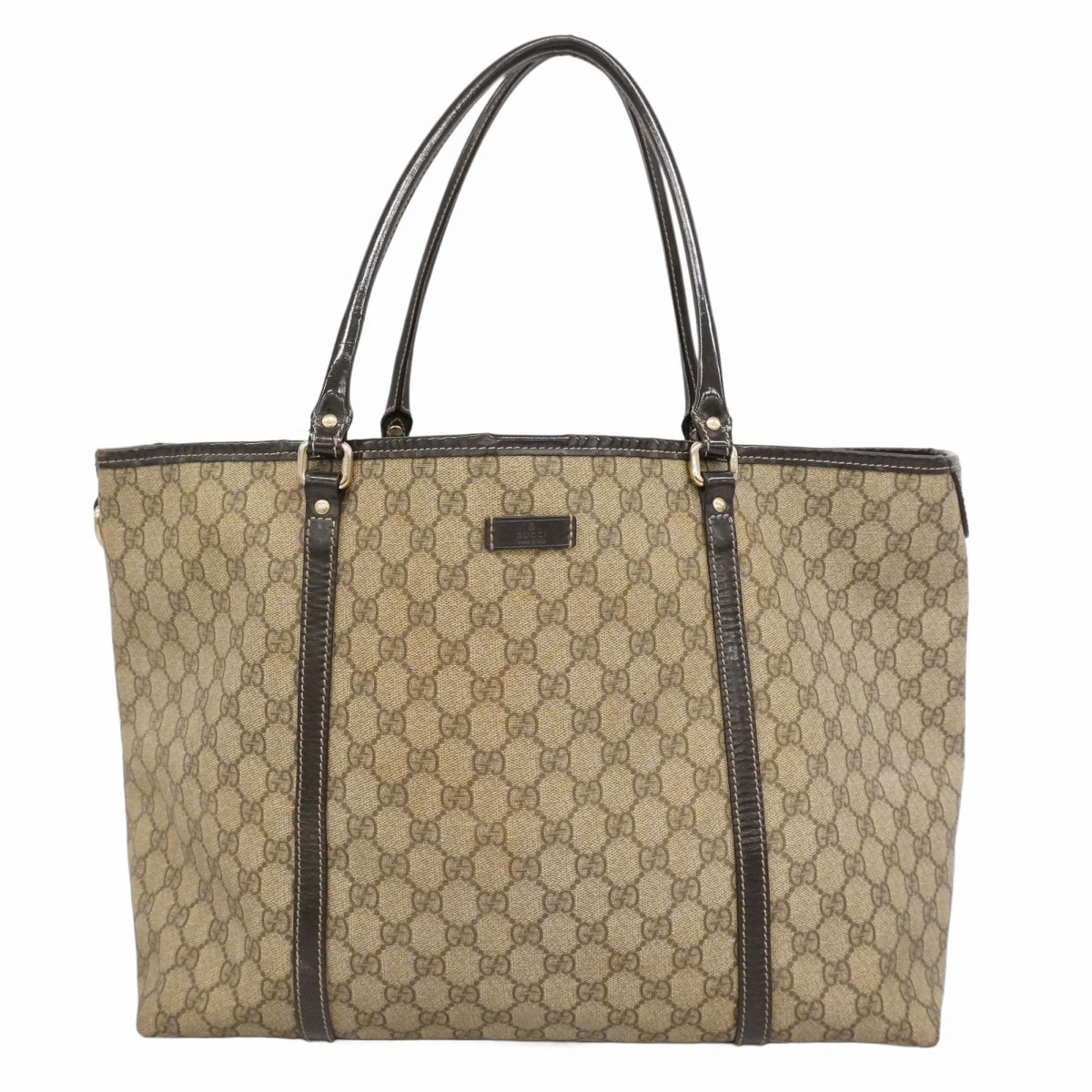 GGスプリーム トートバッグ グッチ PVC ブラウン バッグGUCCI 