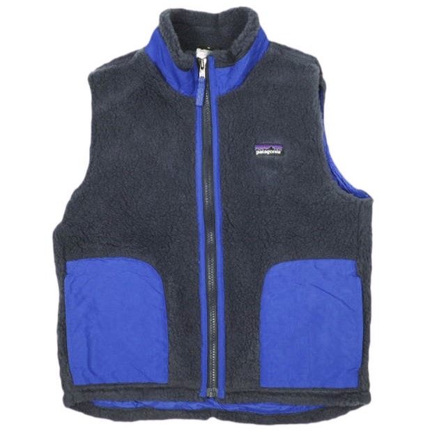PATAGONIA パタゴニア 13AW KIDS Retro-X Vest レトロXフリースベスト 65618 M GNY ネイビー ジレ ボア トップス g13981