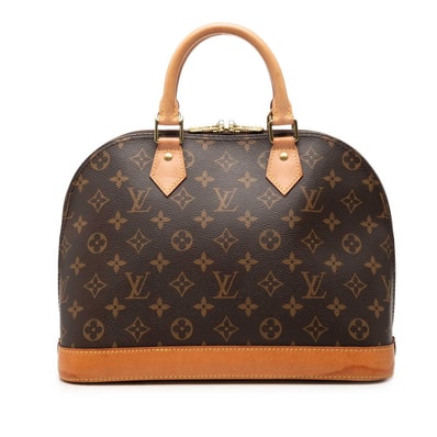 ルイ ヴィトン モノグラム アルマPM 新型 ハンドバッグ M53151 ブラウン PVC レザー レディース LOUIS VUITTON 【中古】