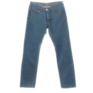 【中古】ジルサンダー JIL SANDER コットン デニムパンツ ジーンズ ブルー【サイズ28】【レディース】