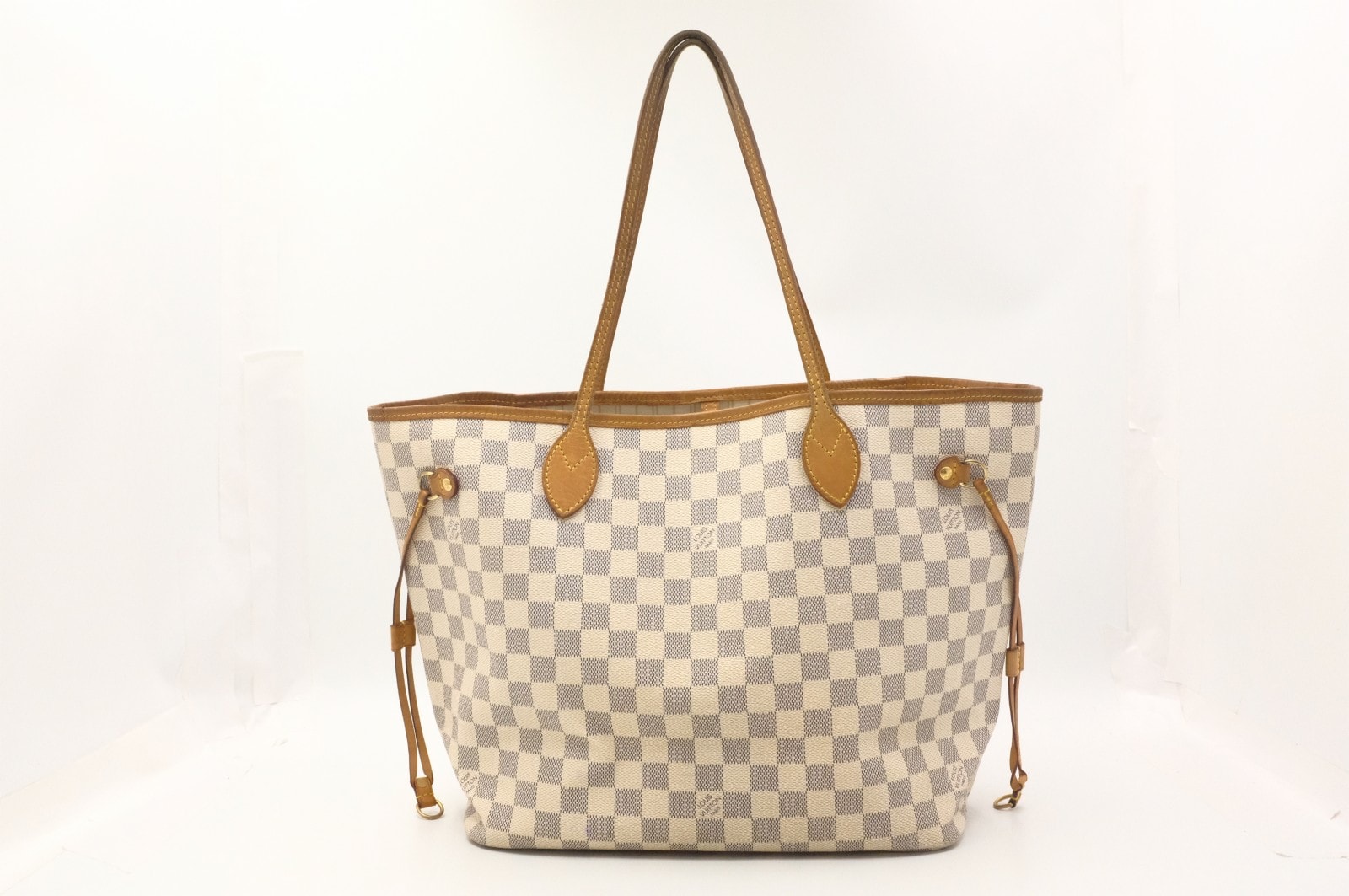 ルイヴィトン ダミエアズール ネヴァーフル MM トートバッグ N41361