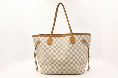 ルイヴィトン ダミエアズール ネヴァーフル MM トートバッグ N41361