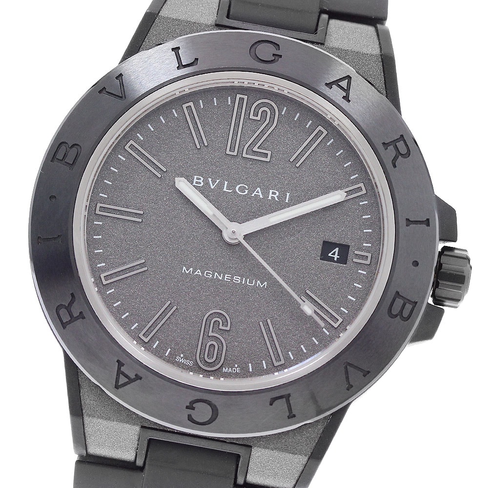 ☆極美品 ブルガリ ディアゴノ マグネシウム DG41SMC メンズ 【中古】