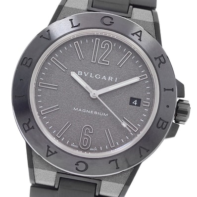 ☆極美品 ブルガリ ディアゴノ マグネシウム DG41SMC メンズ 【中古】