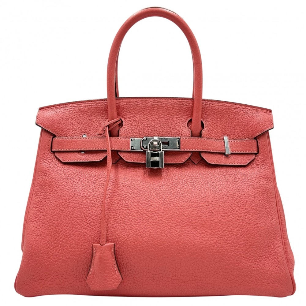 HERMES エルメス ハンドバッグ バーキン30 内縫い 鞄 かばん Z刻印 レザー    ピンク系 シルバー金具 レディース 美品 2021年【中古品】