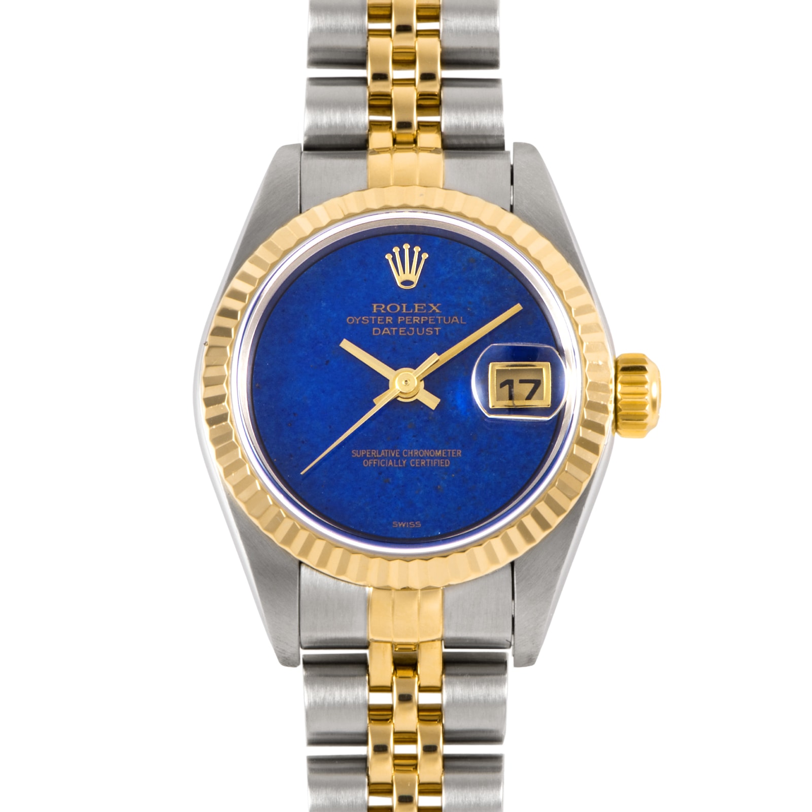 ROLEX ロレックス デイトジャスト Lapis P番 79173 SS/YG【中古】