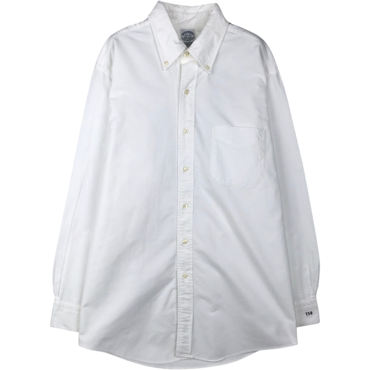 古着 ブルックスブラザーズ Brooks Brothers Est.1818 長袖 ボタンダウンシャツ USA製 メンズL相当/eaa642858
