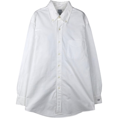 古着 ブルックスブラザーズ Brooks Brothers Est.1818 長袖 ボタンダウンシャツ USA製 メンズL相当/eaa642858