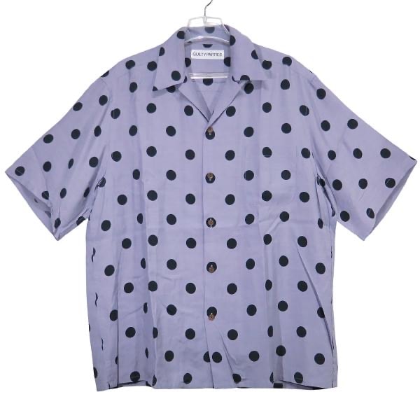 WACKO MARIA ワコマリア DOTS HAWAIIAN SHIRT ショートスリーブ ドット ハワイアン シャツ パープル 半袖 オープンカラー アロハシャツ サイズL