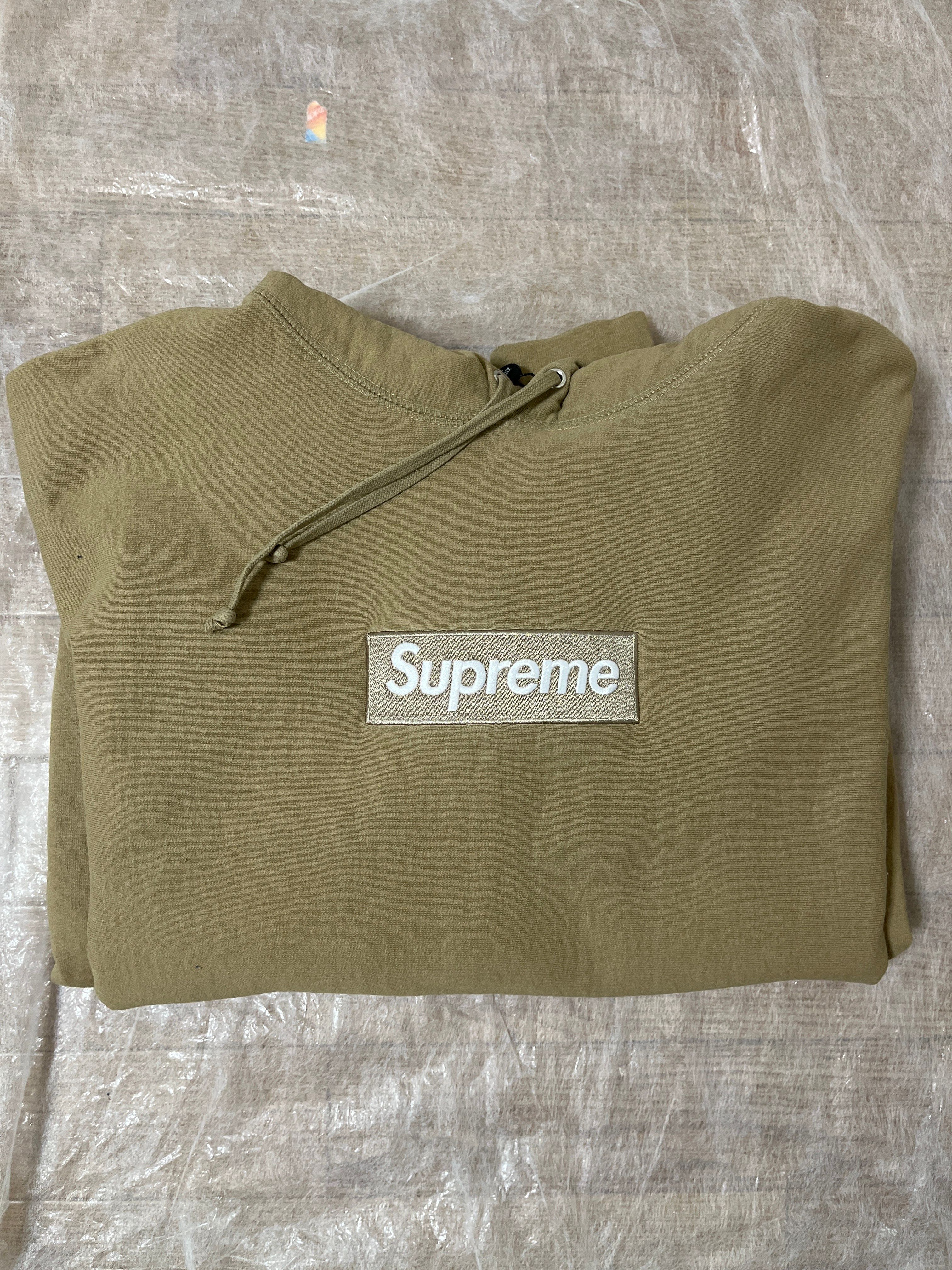 Supreme Box Logo Hooded Sweatshirt "Dark Sand" (23FW)
