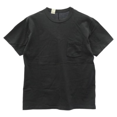 N.HOLLLYWOOD UNDERWEAR エヌハリウッドアンダーウェアー Tシャツ 16-RCH 251 CREW NECK T-SHIRT クルーネック ポケット付き 半袖 Tシャツ ブラック系 44【中古】