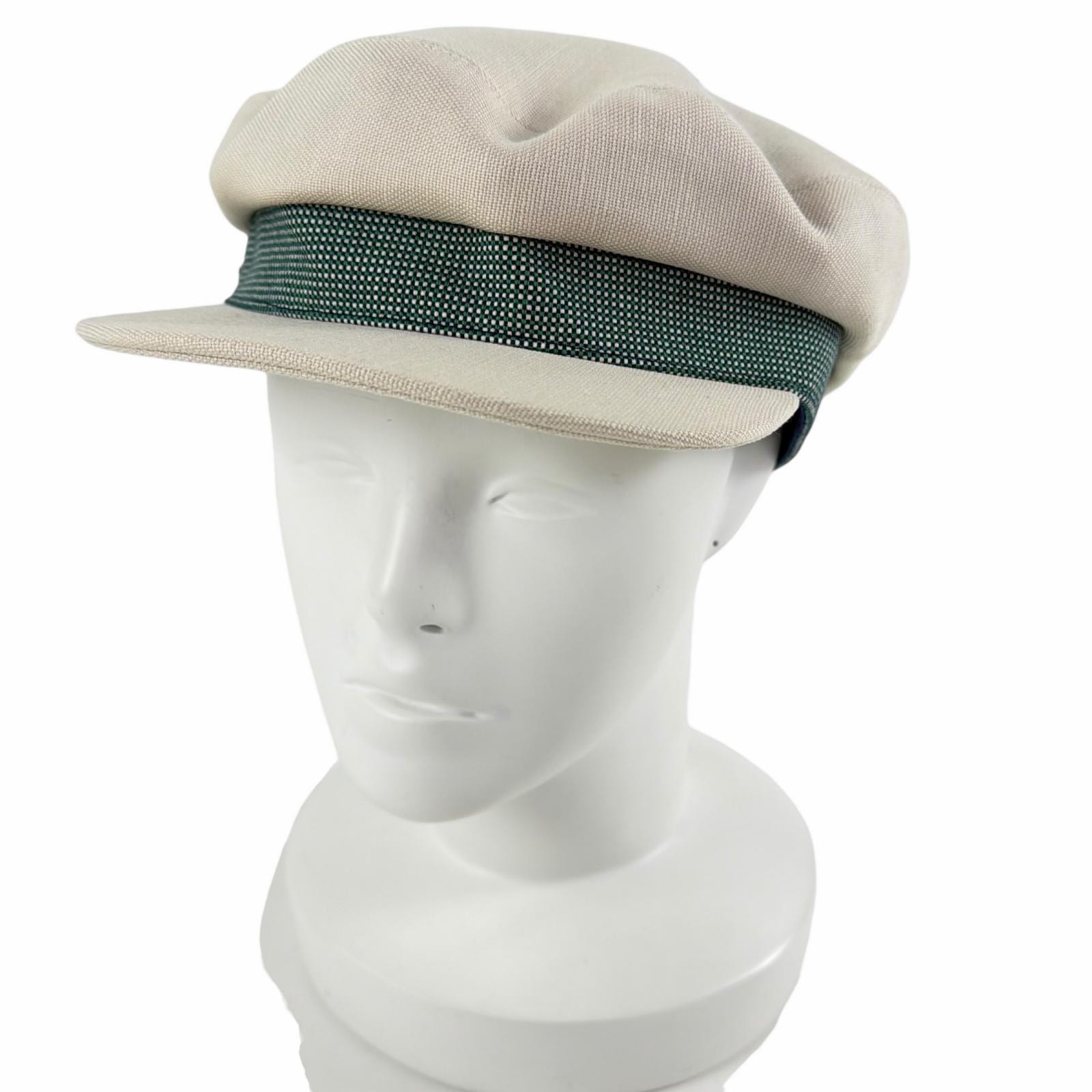 美品 エルメス キャスケット カヴァル ポップ アイボリー レディース 59