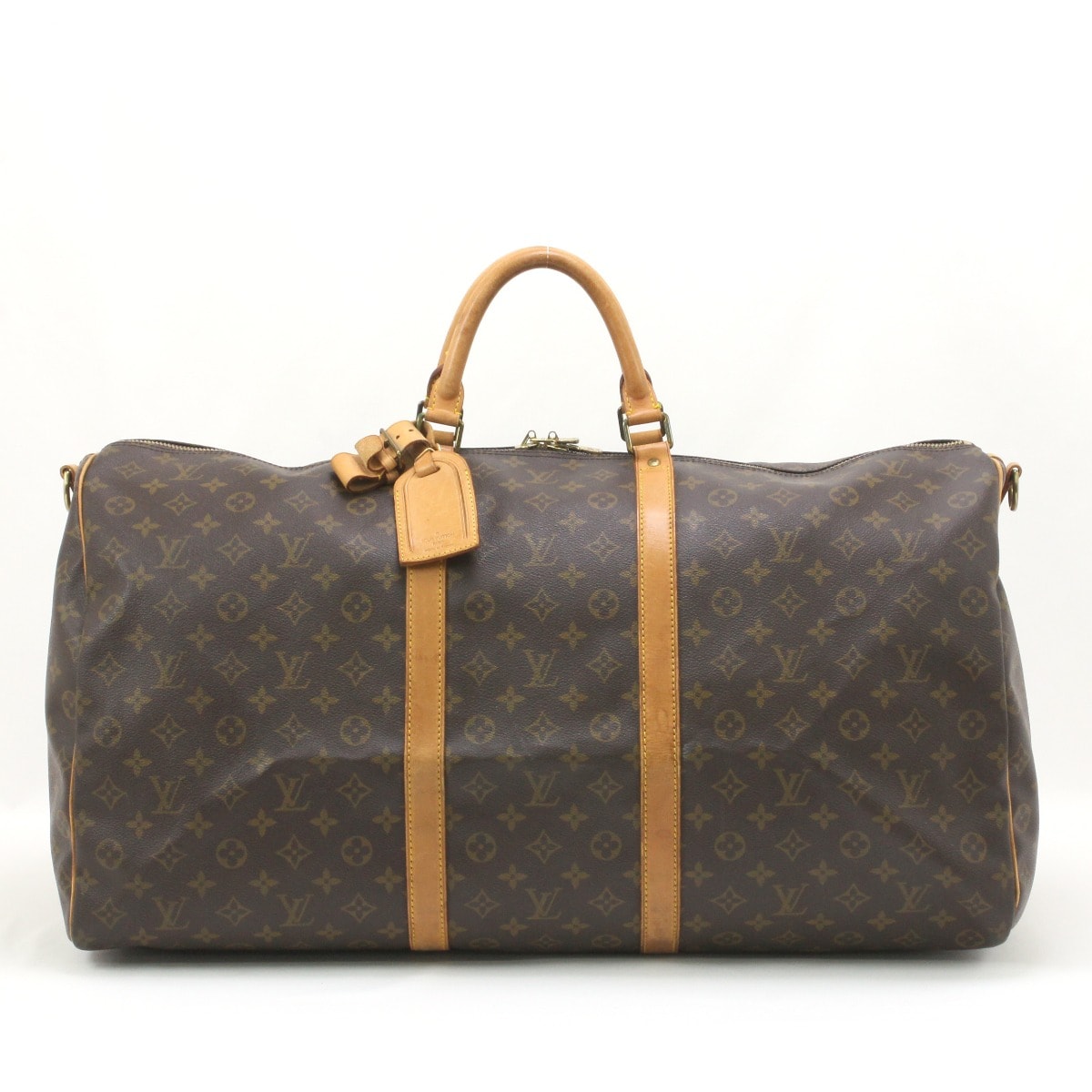$$ LOUIS VUITTON ルイヴィトン モノグラム キーポル・バンドリエール60 M41412
