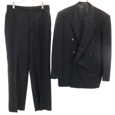 YVES SAINT LAURENT イヴサンローラン 90s 日本製 オールド スーツ 上下セットアップ 92-80-170 ブラック