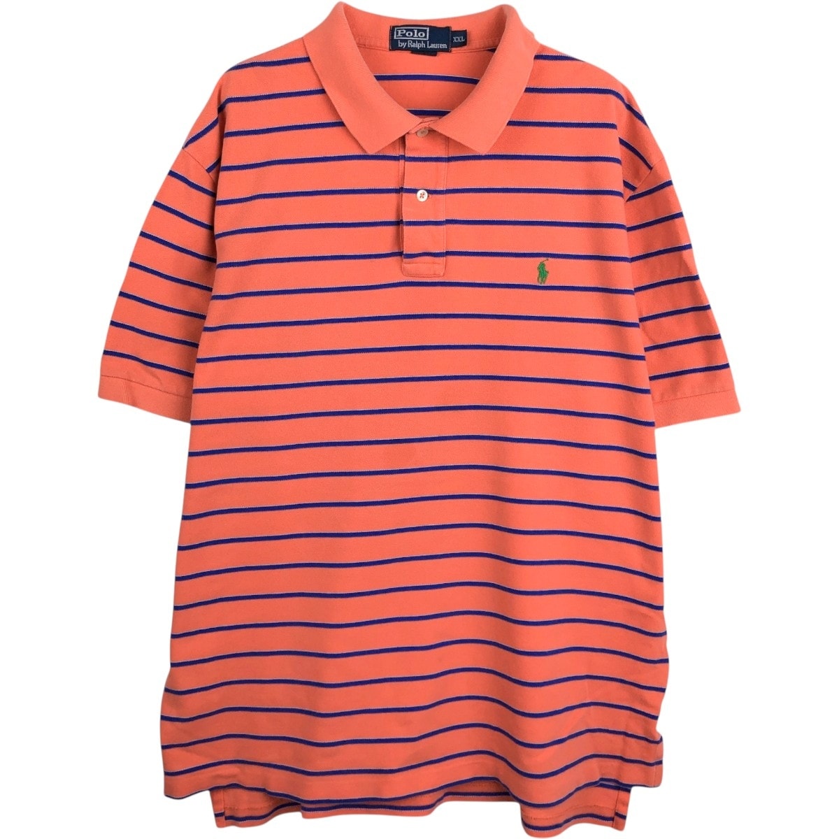 古着 ラルフローレン Ralph Lauren POLO by Ralph Lauren 半袖 ボーダー ポロシャツ メンズXXL相当/eaa654559
