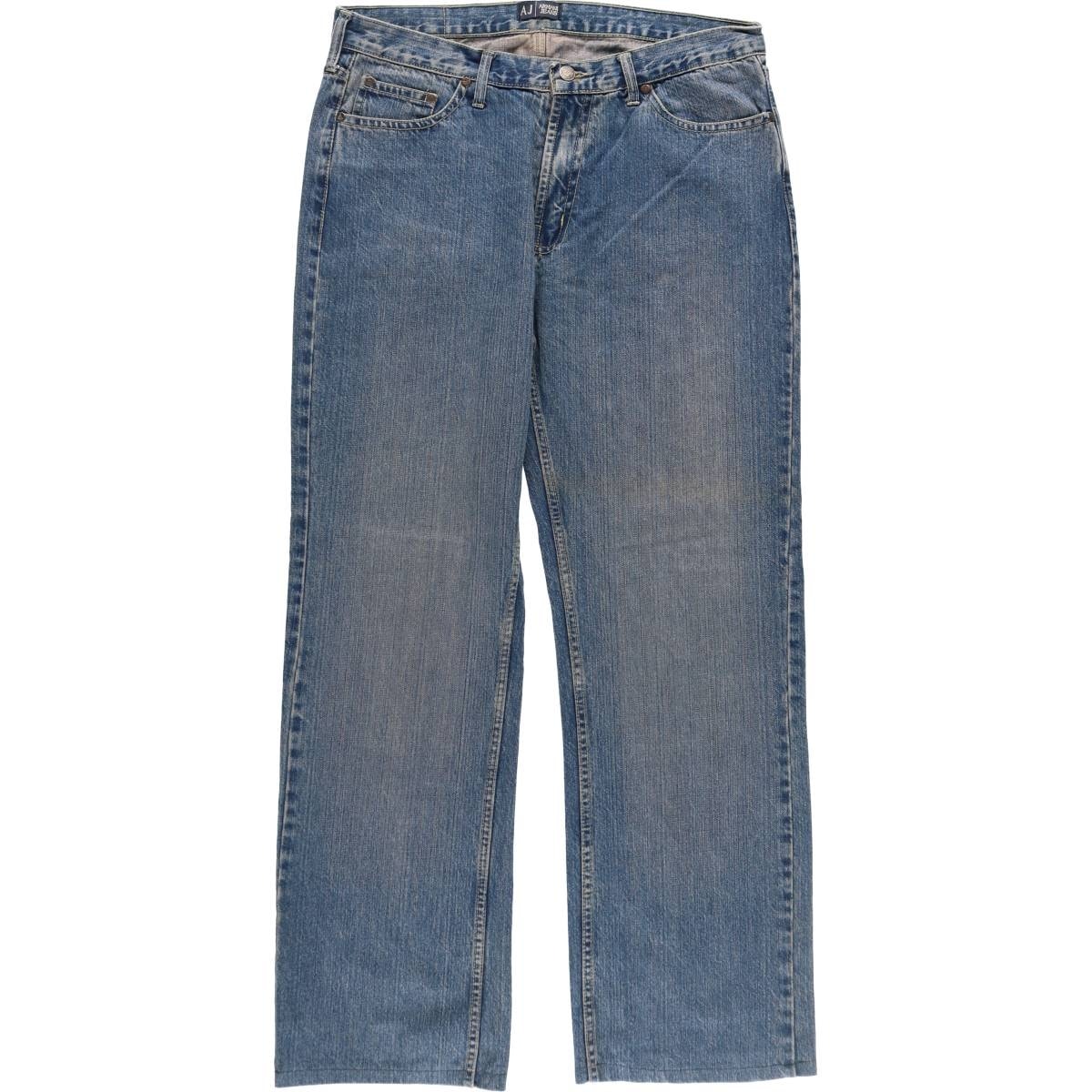 古着 アルマーニ ARMANI JEANS ストレートデニムパンツ メンズw35相当/eaa520164