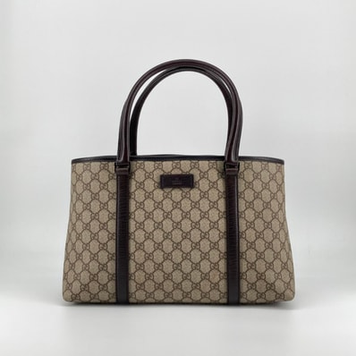 GUCCI(グッチ) GGスプリーム キャンバス 114595 トートバッグ ベージュ