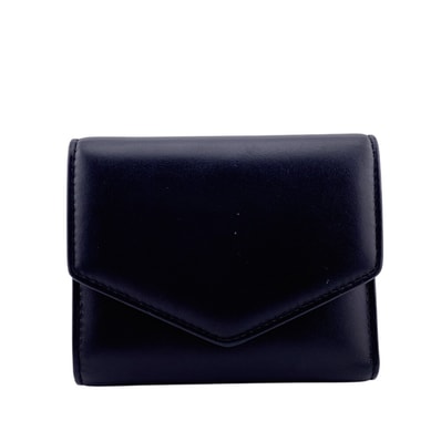 メゾンマルジェラ Maison Margiela 三つ折り財布 エンベロープウォレット コンパクトウォレット ブラック