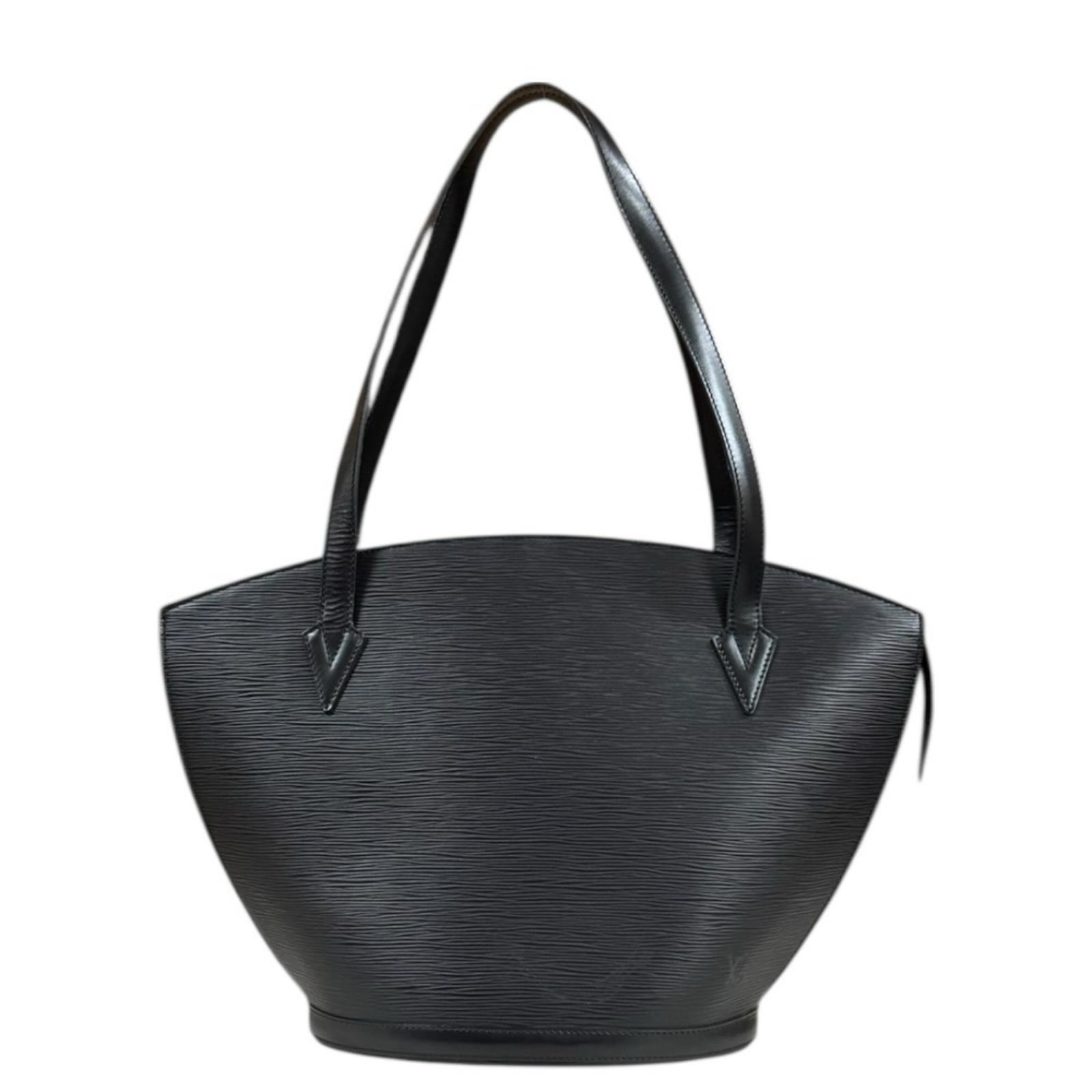 ルイヴィトン サンジャックショッピング エピ ショルダーバッグ エピレザー M52262 ブラック レディース LOUIS VUITTON  中古