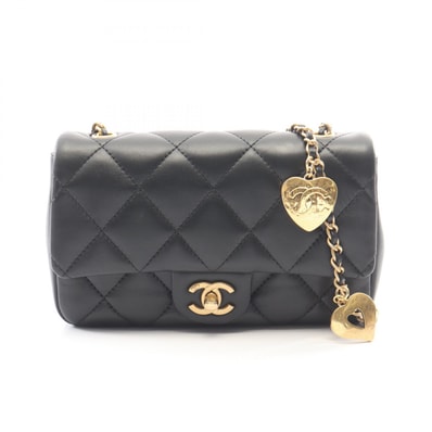 シャネル CHANEL マトラッセ ショルダーバッグ バッグ ラムスキン(羊革) レディース ブラック系 AS3457 【中古】
