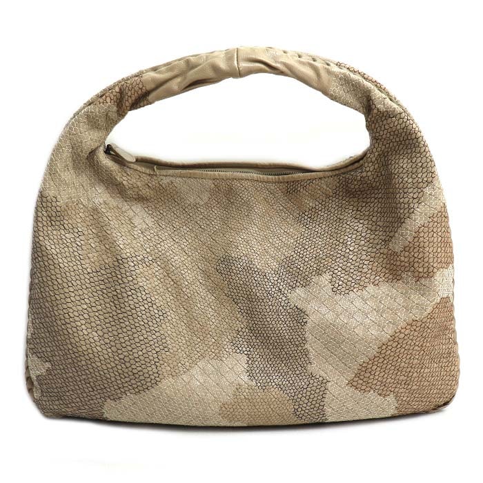 BOTTEGAVENETA ボッテガヴェネタ ホーボー ワンショルダー ショルダーバッグ ベージュ 115654 レディース【中古】