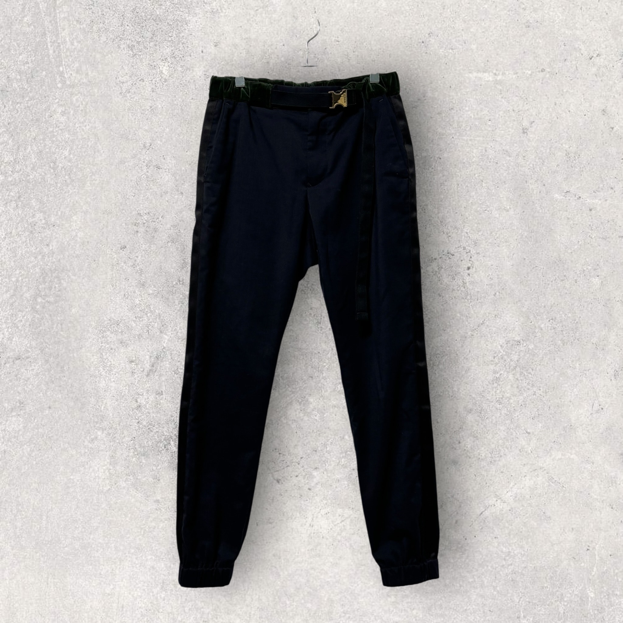 21AW sacai ベルテッド ジョガーパンツ トラックパンツ サイドライン