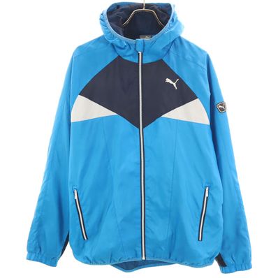 PUMA プーマ ウインドブレーカー L 水色 ジャケット 裏メッシュ
