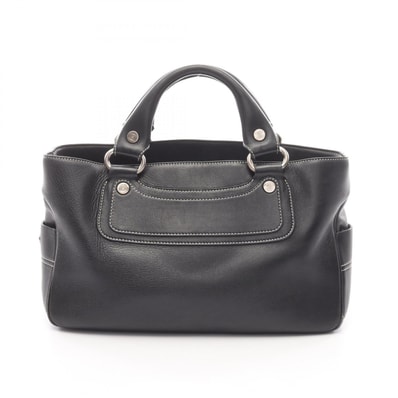 セリーヌ CELINE ブギーバッグ ハンドバッグ バッグ レザー レディース ブラック系 【中古】