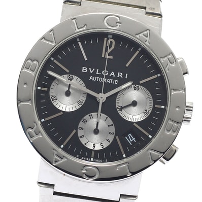 ブルガリ ブルガリブルガリ クロノグラフ BB38SSCH メンズ 【中古】