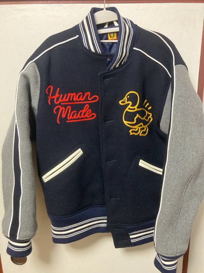 HUMAN MADE VARSITY JACKET "Navy"