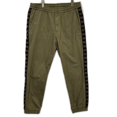 モンクレール 20年製 カーキ PANTALONE SPORTIVO サイドロゴラインイージーパンツ 48