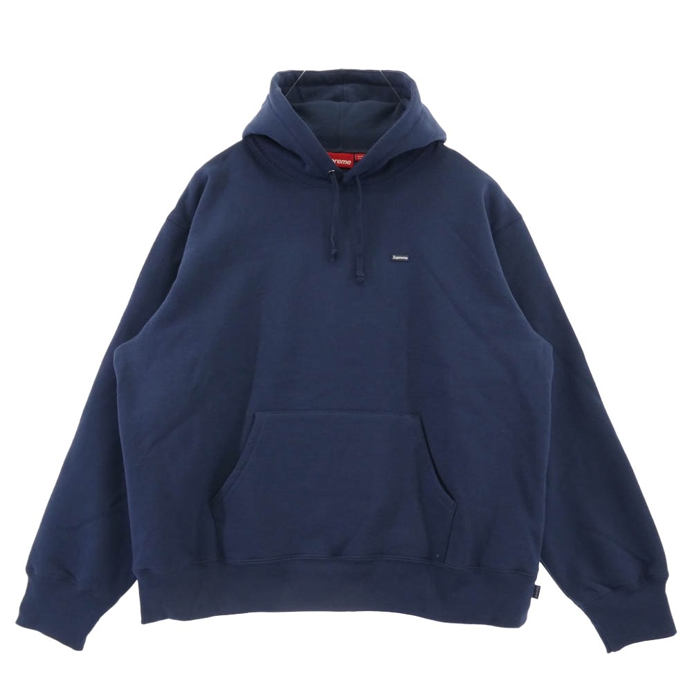 Supreme Small Box Hooded Sweatshirt "Navy"