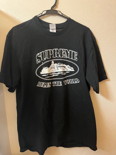 Supreme / Corteiz Rules The World Tee "Black"