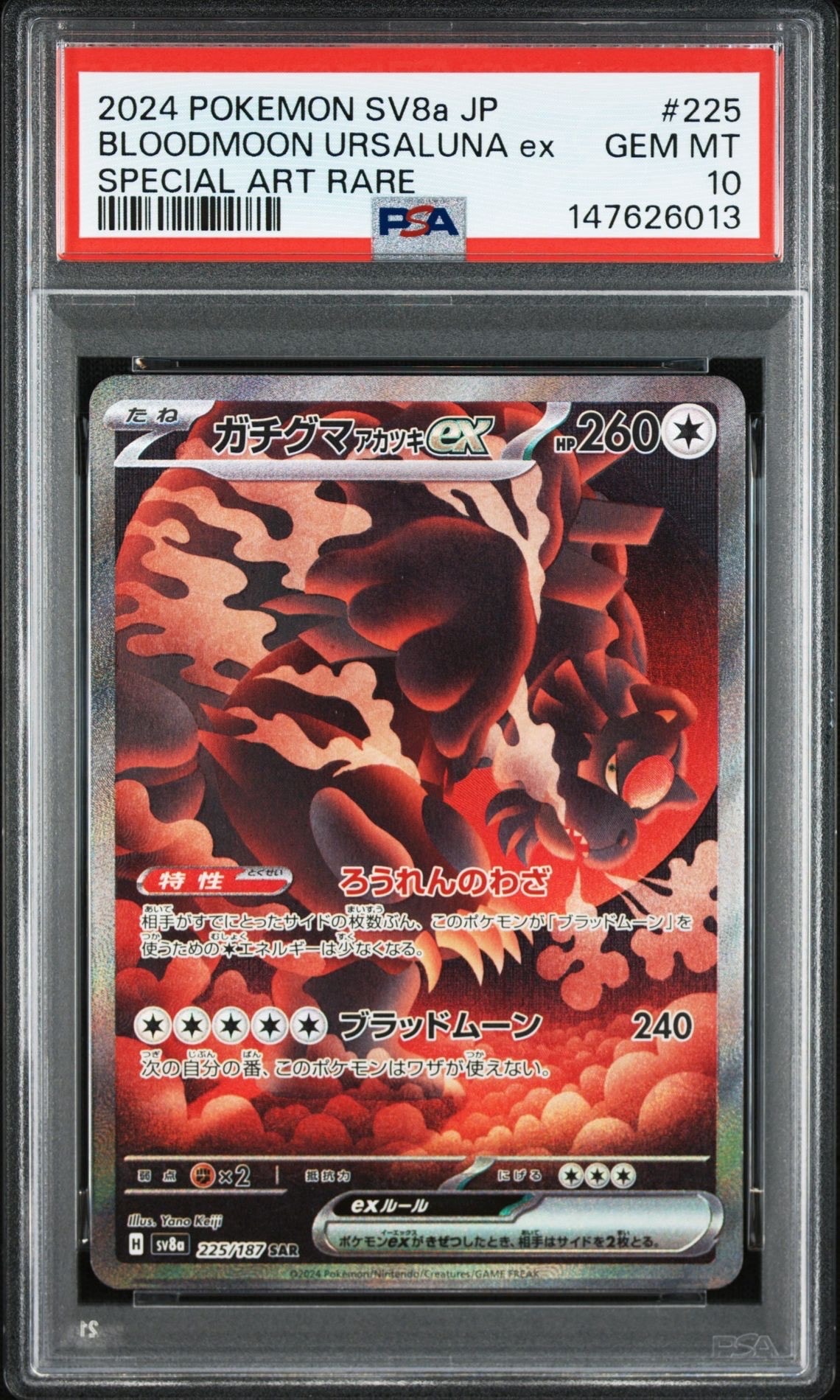 ガチグマ アカツキex SAR [SV8a 225/187](ハイクラスパック「テラスタルフェスex」)