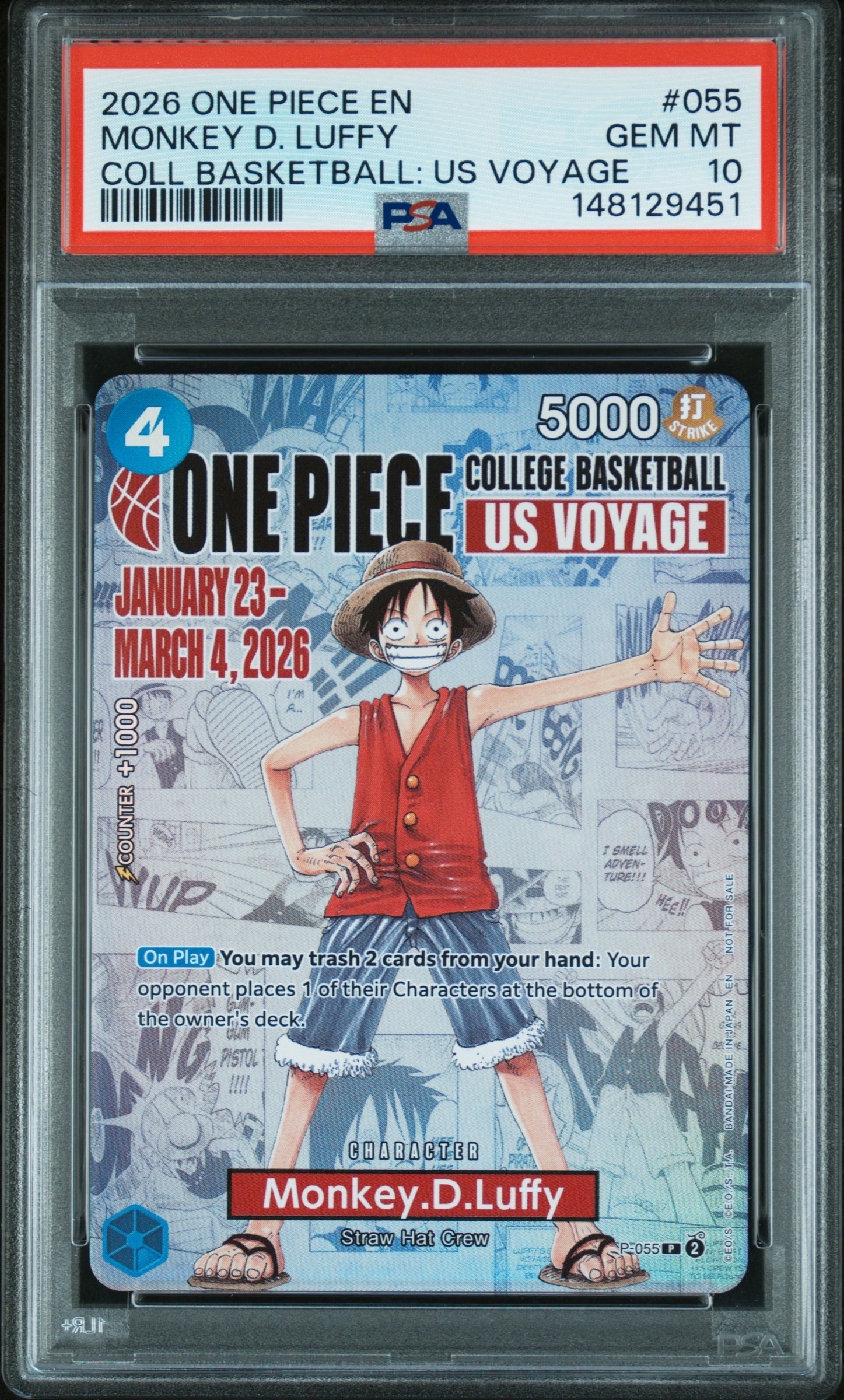 モンキー・D・ルフィ：P (未開封) [P-055]【英語版】(プロモーション