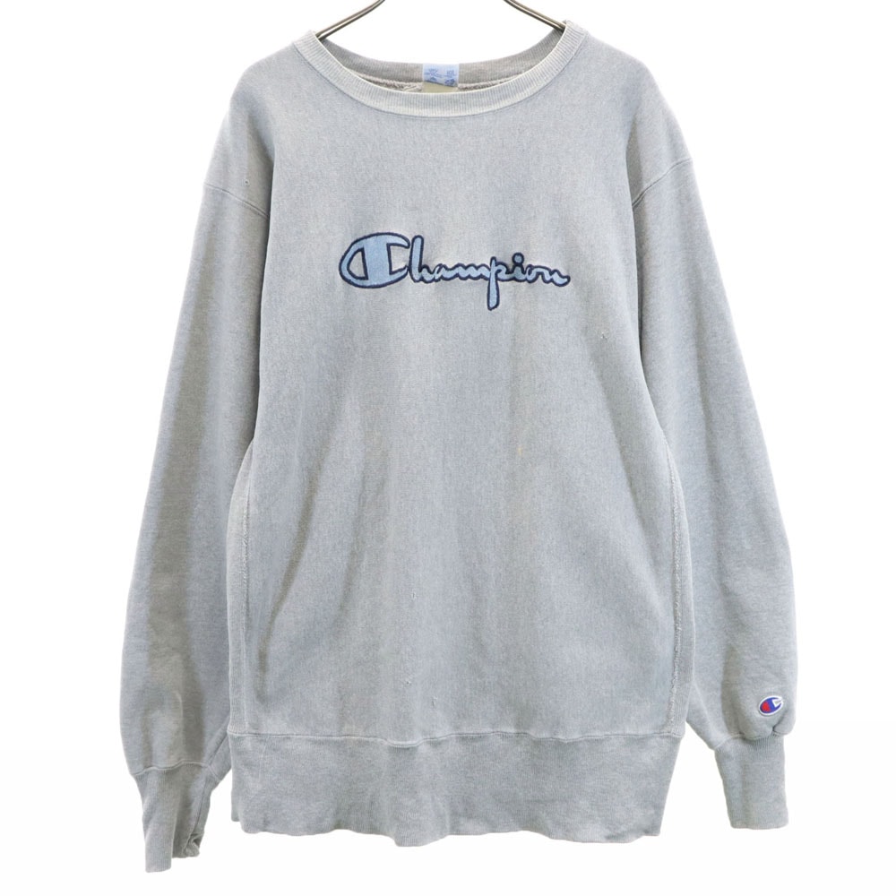 Champion チャンピオン 90s リバースウィーブ USA製 オールド 長袖 スウェット トレーナー L グレー系 裏起毛