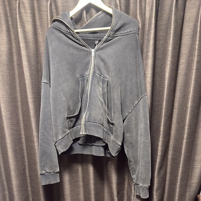 Entire Studios ETERNAL ZIP "WASHED BLACK"