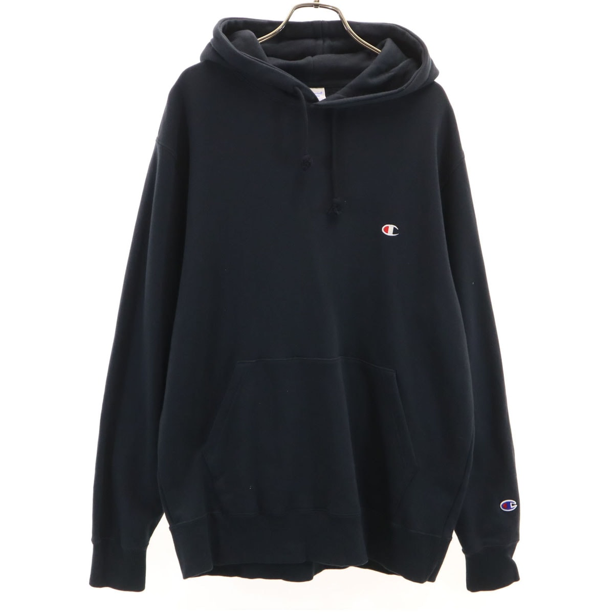 Champion チャンピオン 長袖 スウェットパーカー XL ブラック