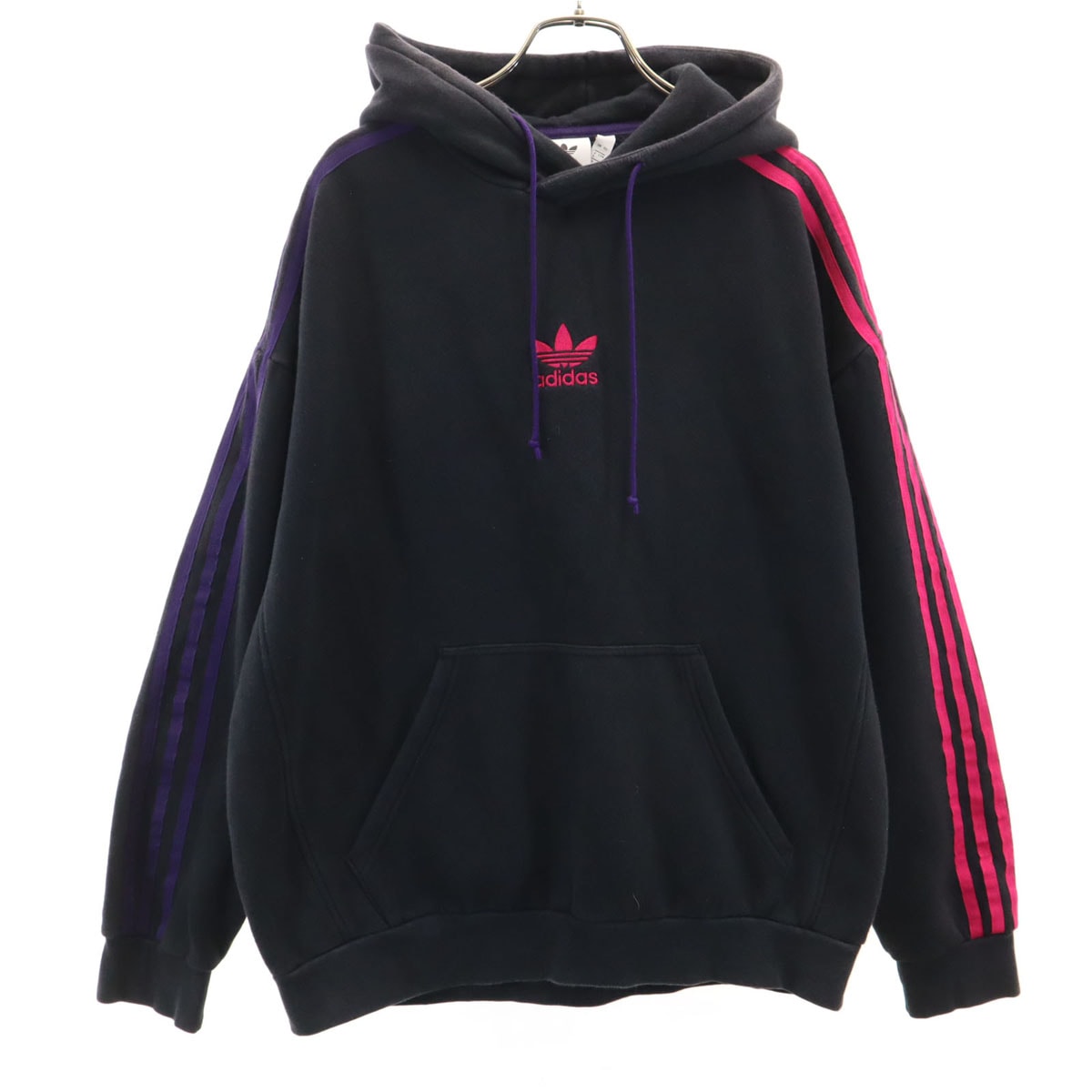 adidas アディダス 長袖 スウェットパーカー L ブラック