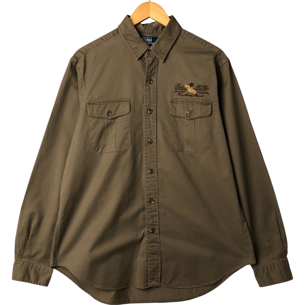 古着 ラルフローレン Ralph Lauren POLO RALPH LAUREN 長袖 ボタンダウンシャツ メンズL相当/eaa563163