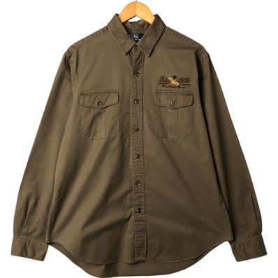 古着 ラルフローレン Ralph Lauren POLO RALPH LAUREN 長袖 ボタンダウンシャツ メンズL相当/eaa563163