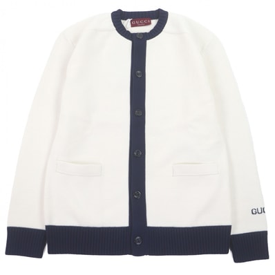 未使用品 グッチ カーディガン ホワイト メンズ XS 814520