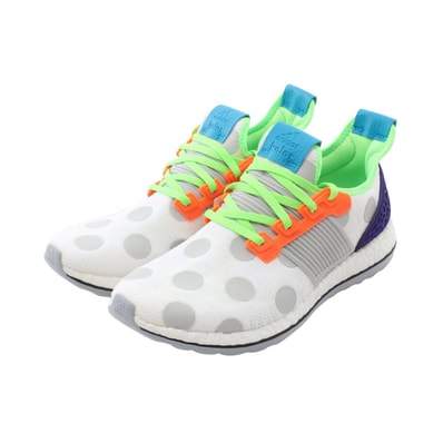 アディダス adidas adidas × kolor PURE BOOST ZG KOLOR ネオンカラー スニーカー 靴 ファブリック メンズ ホワイト系 / マルチカラー BA9957 【中古】