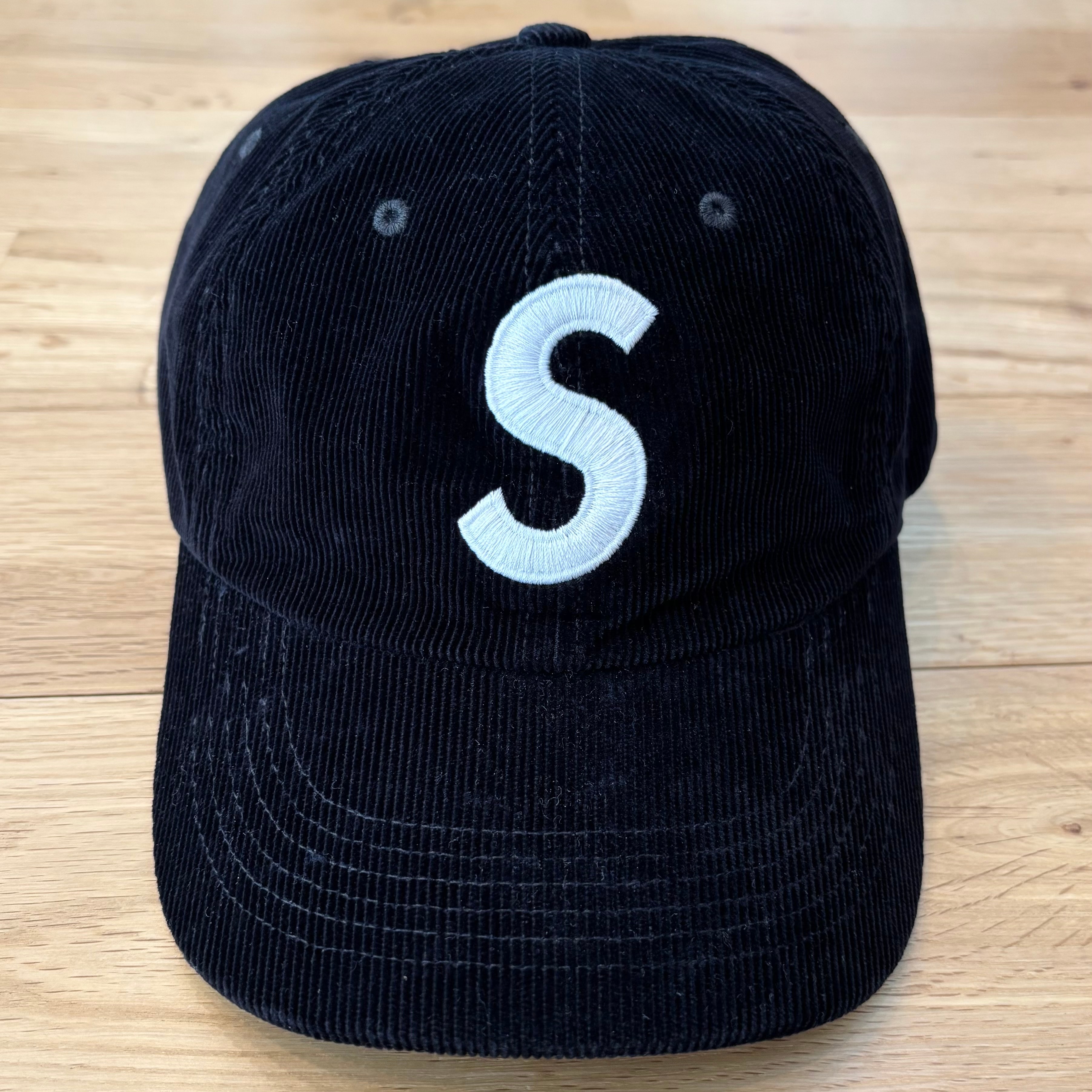 Supreme Fine Wale Corduroy S Logo 6-Panel  "Black"