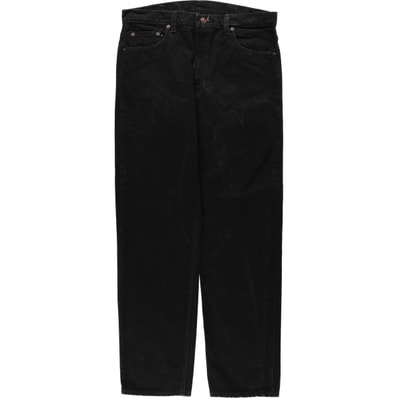 古着 90年代 リーバイス Levi's 505 REGULAR FIT STRAIGHT LEG ブラックデニム テーパードデニムパンツ USA製 メンズw36相当 ヴィンテージ/eaa644998