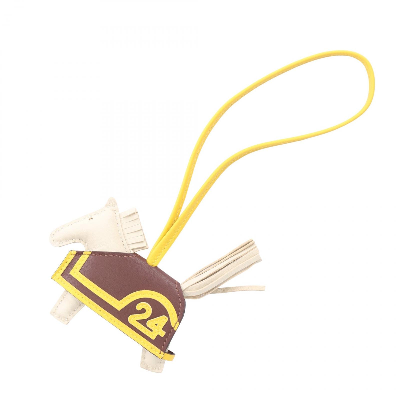 エルメス HERMES ロデオPM ロベオ24 クレ テール ジョーヌナプル チャーム アクセサリー アニョーミロ / ヴォースイフト アニョーミロ K刻印(2025年製造) レディース アイボリー系 / ブラウン系 / イエロー系
