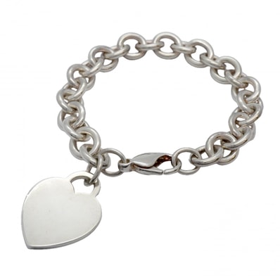 【6jcb0883-k】ティファニー ブレスレット リターントゥハート シルバー925【中古】レディース