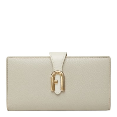 フルラ ソフィア グレイニー 長財布 グレー ホワイト レザー レディース Furla 【中古】